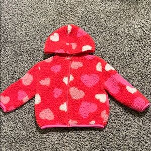 Old Navy Vibrant Red Fleece Jacket